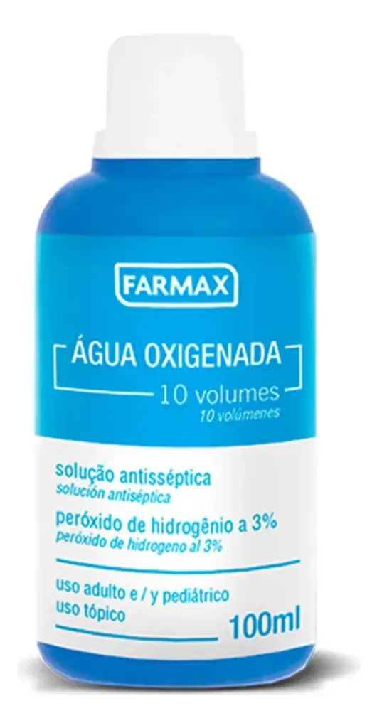 [INS-00022] Água Oxigenada 10 Volumes (3%) – Uso Agrícola e Hidropônico – 100 ml
