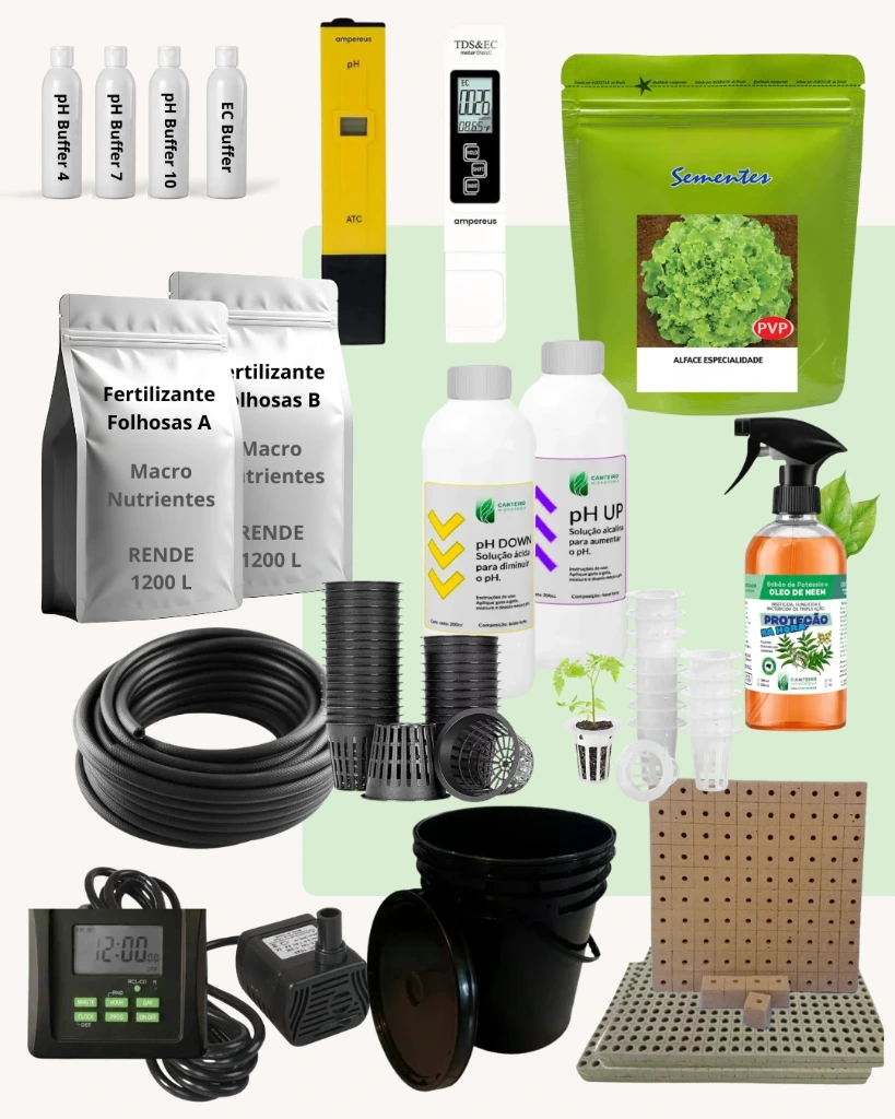 Kit Hidroponista Nº1 - Ideal para Iniciantes